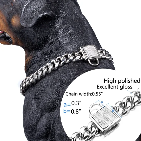 **Top Rottweiler Luxury Chain Collar