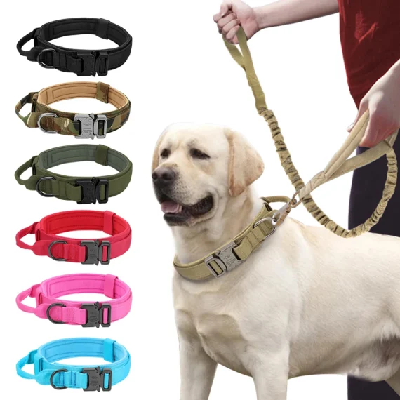 Tactical Dog Collar Leash Set